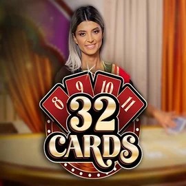 32 Cards slot logo by Ezugi at Bison Casino
