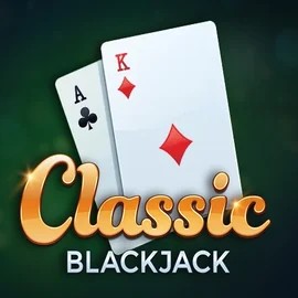 Classic Blackjack online game logo by Red Tiger Gaming on zielona5.pl