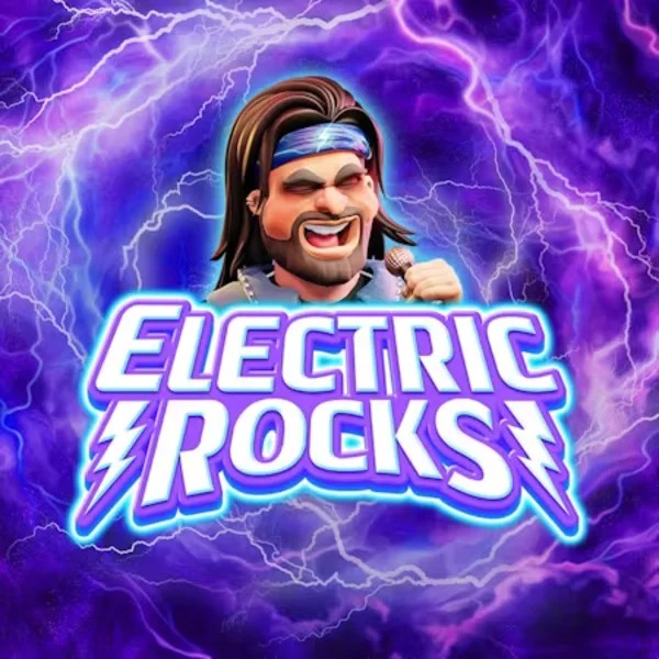 Electric Rocks slot logo by Inspired Gaming at Bison Casino