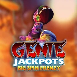 Genie Jackpots: Big Spin Frenzy logo by Blueprint Gaming Bison Casino