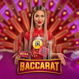 Mega Baccarat logo – Live Casino by Pragmatic Play at Bison Casino