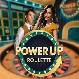 PowerUP Roulette logo by Pragmatic Play at Bison Casino
