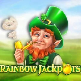 Rainbow Jackpots logo by Red Tiger Gaming Bison Casino