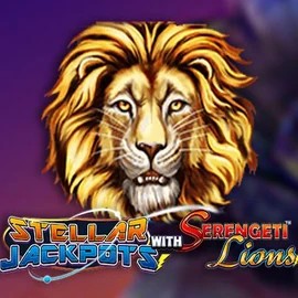 Stellar Jackpots with Serengeti Lions logo by Lightning Box Game at Bison Casino